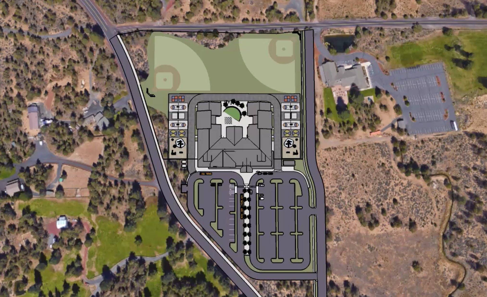 New Elementary School map located on OB Riley and Cooley Roads