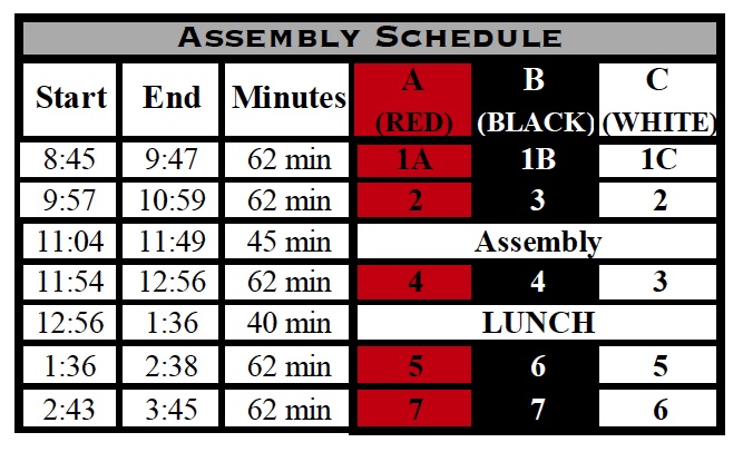 Bend-La Pine Schools :: Assembly Schedule: Winter bend-la-pine-schools-assembly-schedule-winter