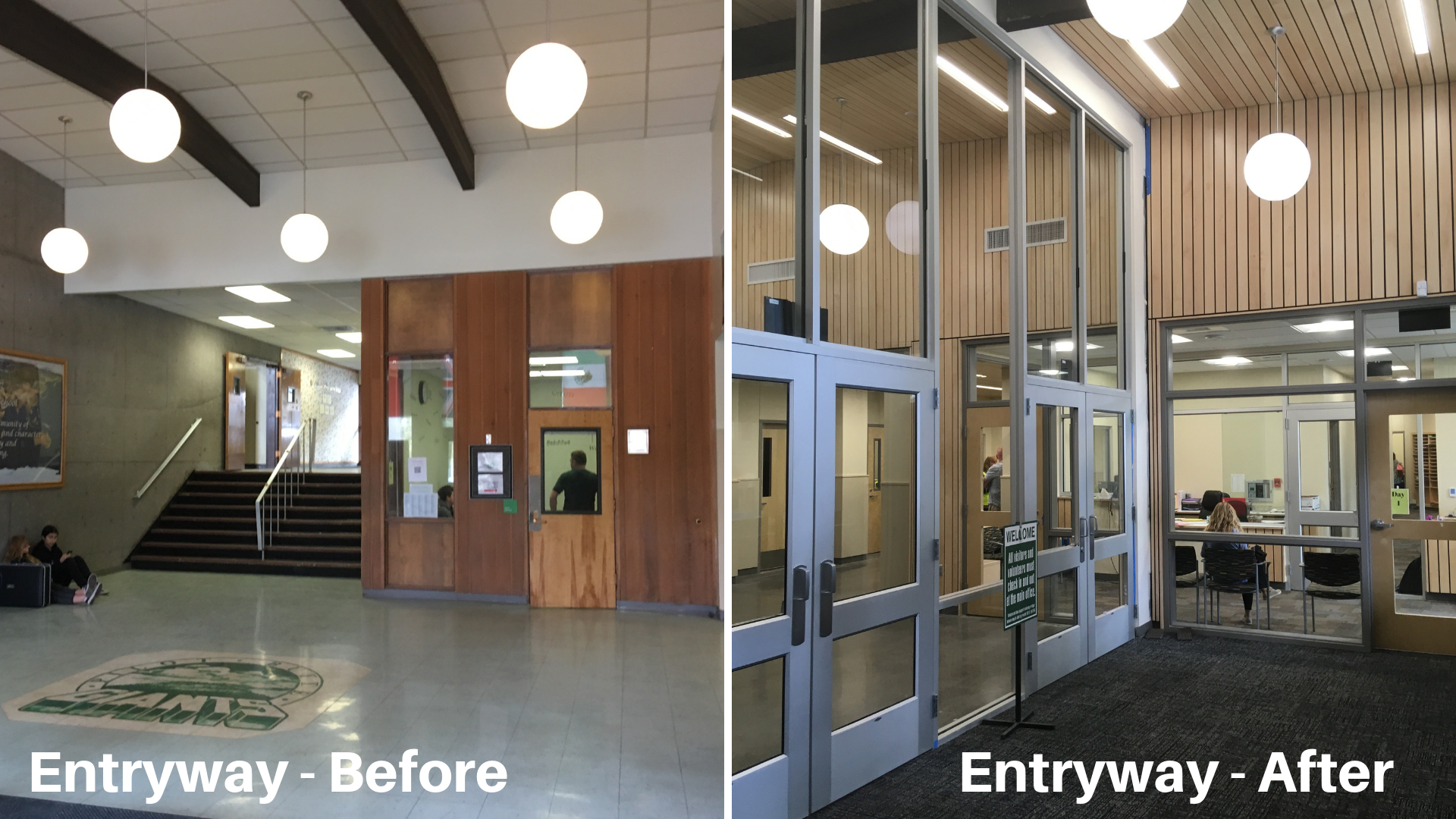 Pilot Butte before and after entry