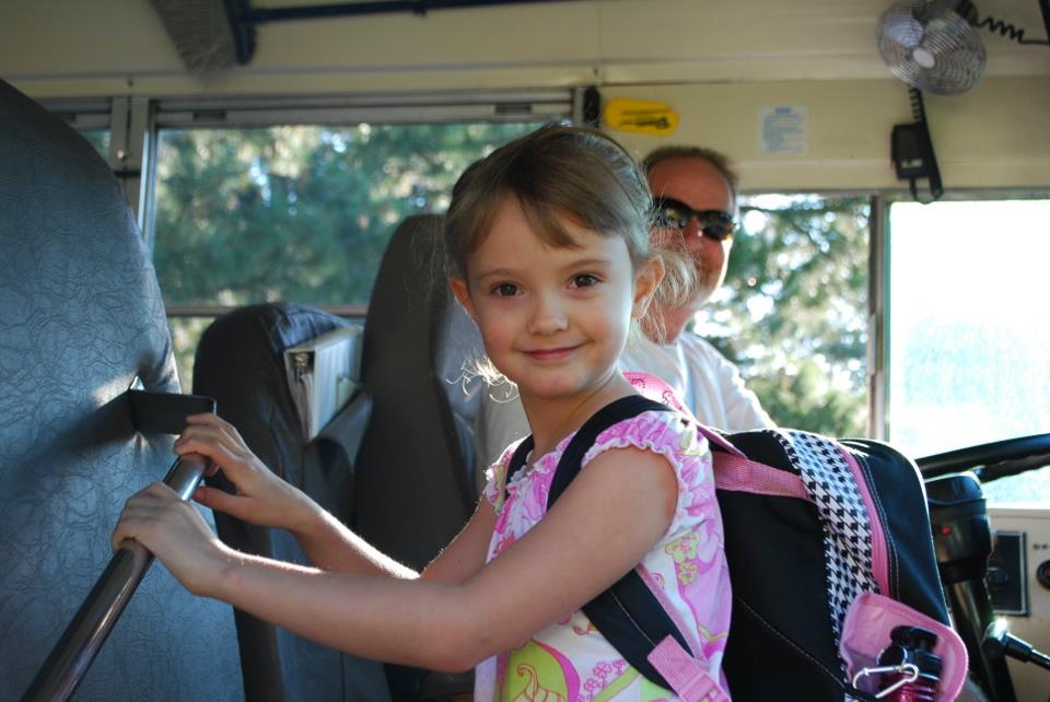 Student on Bus