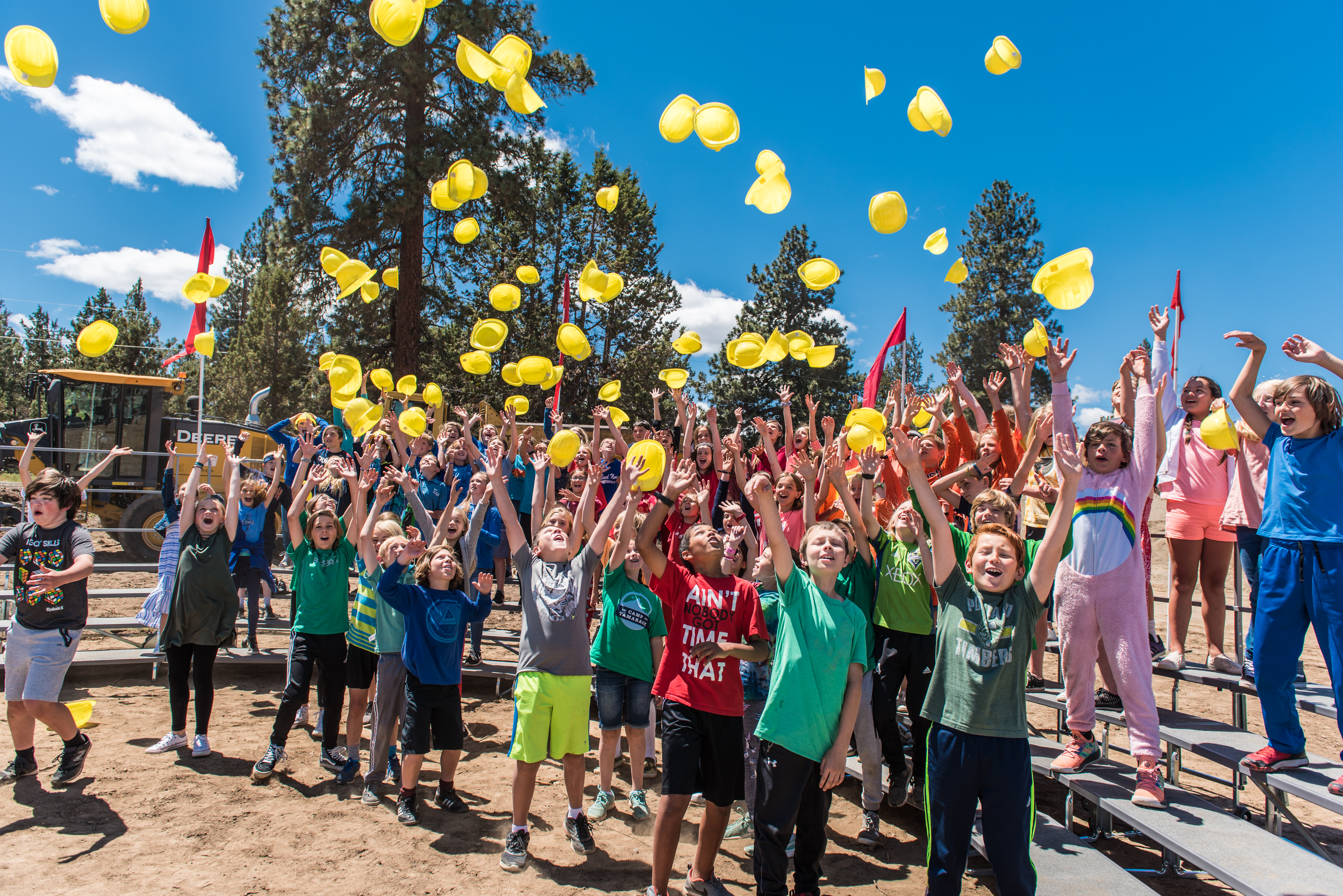 Groundbreaking Students Celebrating North Star Elementary