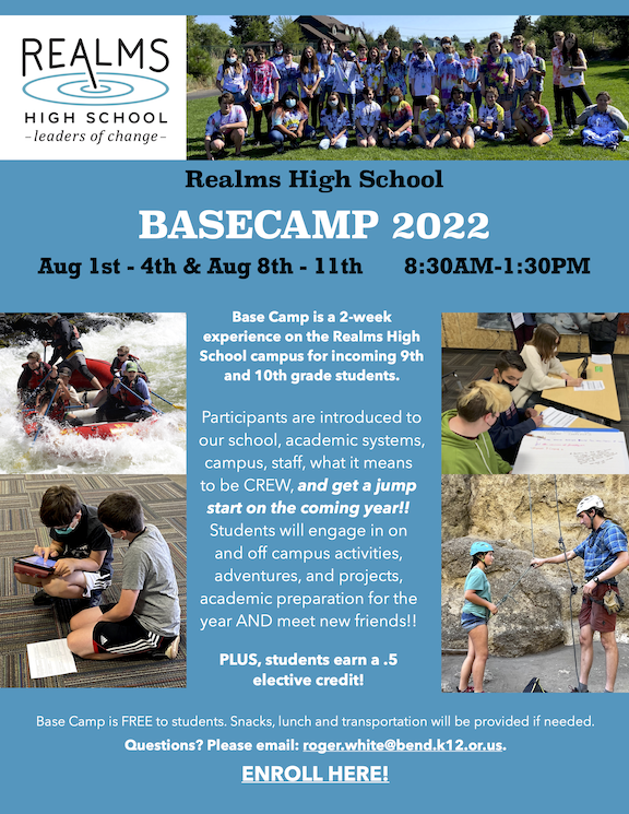 BendLa Pine Schools Basecamp Enrollment Open Now