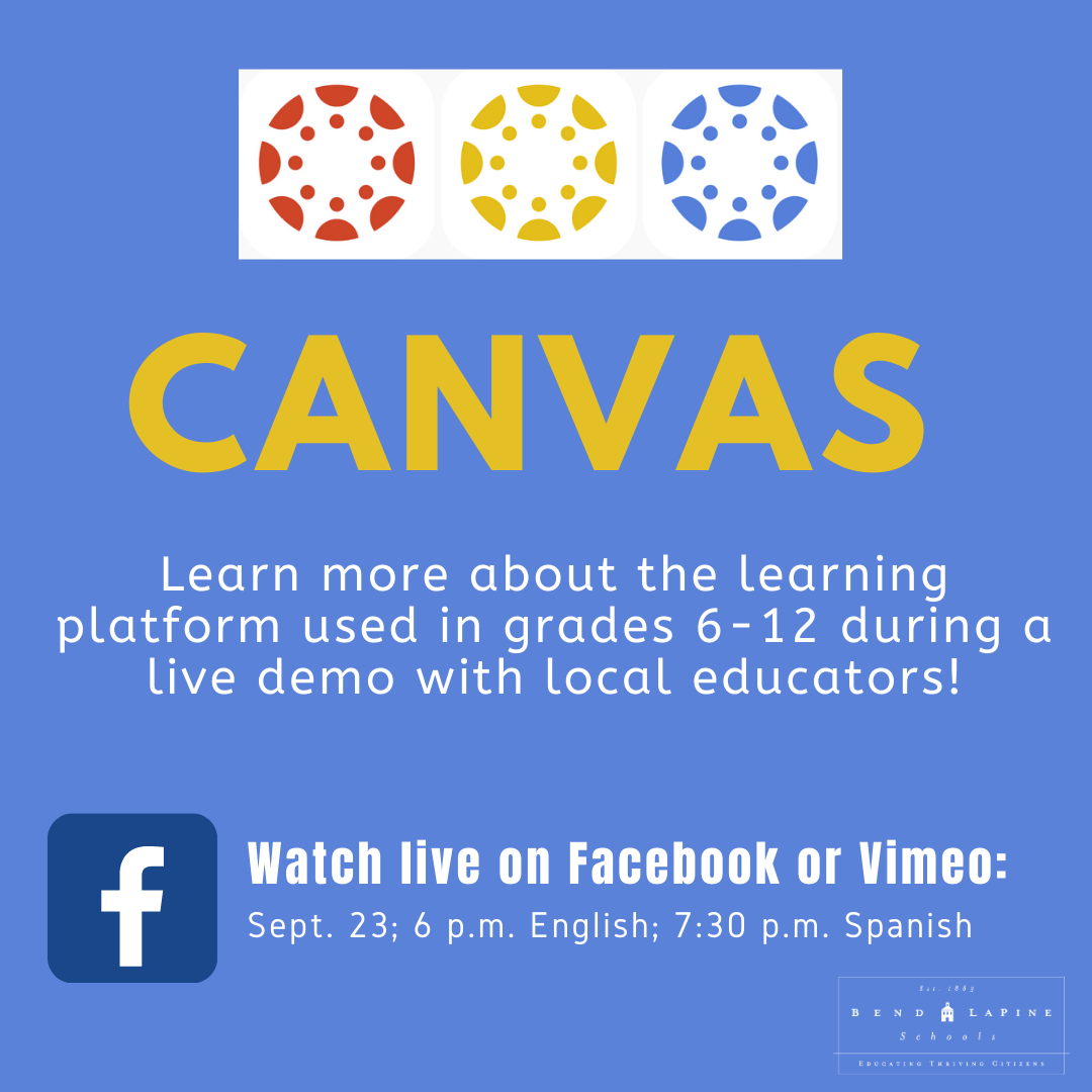 BendLa Pine Schools Family Canvas Training