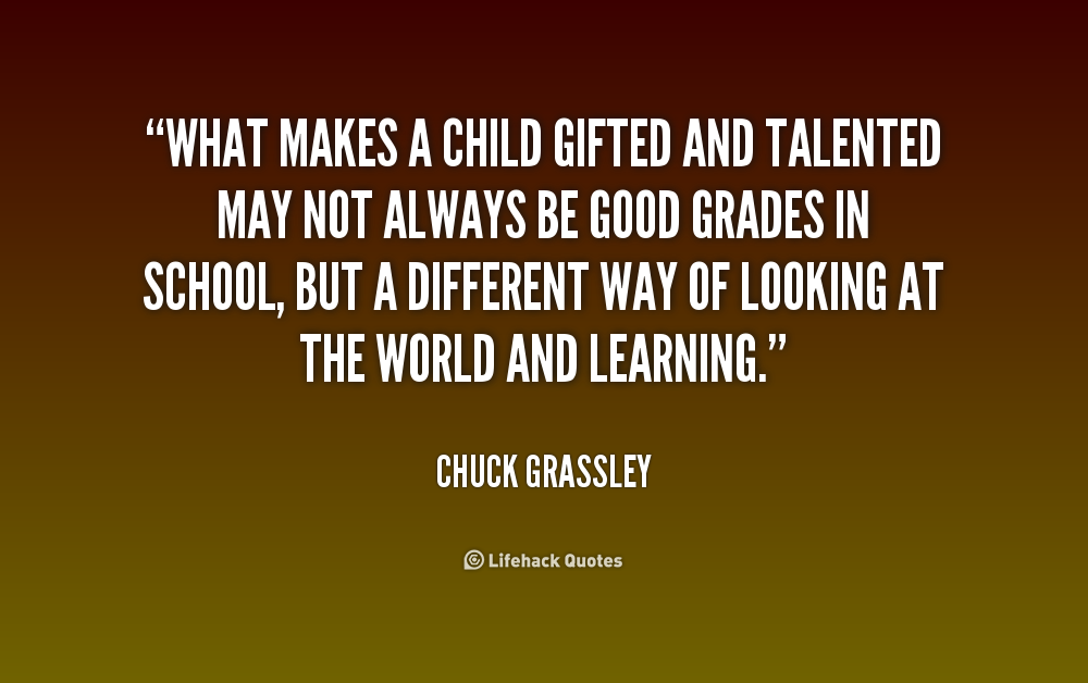 Quote About Gifted Children