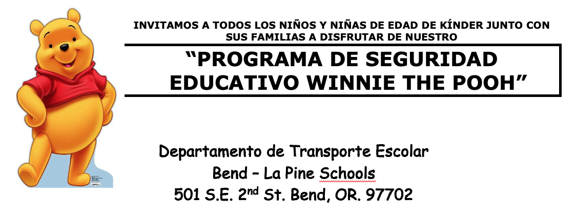 Programa de seguridad Educativo Winnie the Pooh