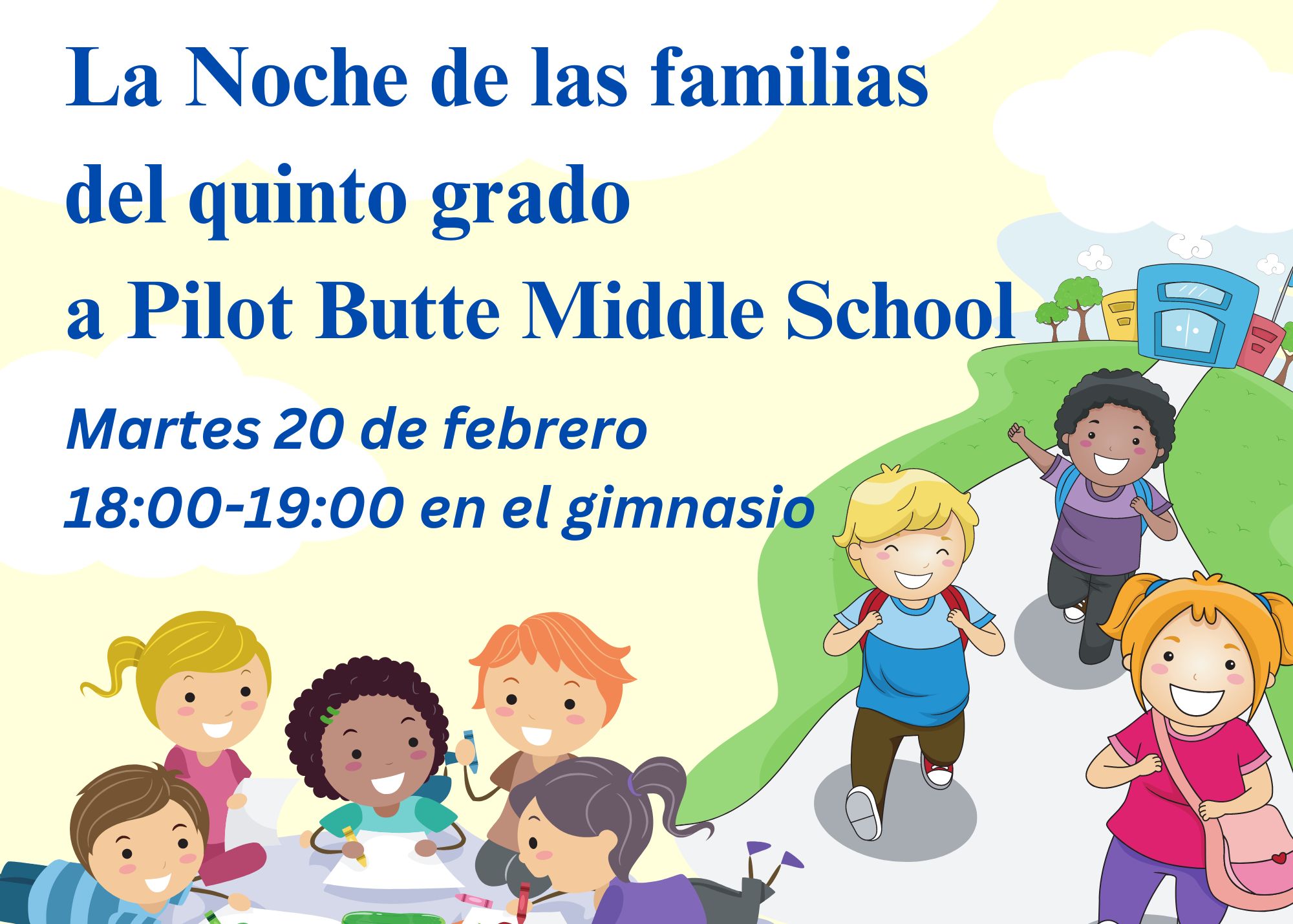 5th Grade Family Night Spanish