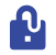 Small dark blue lock