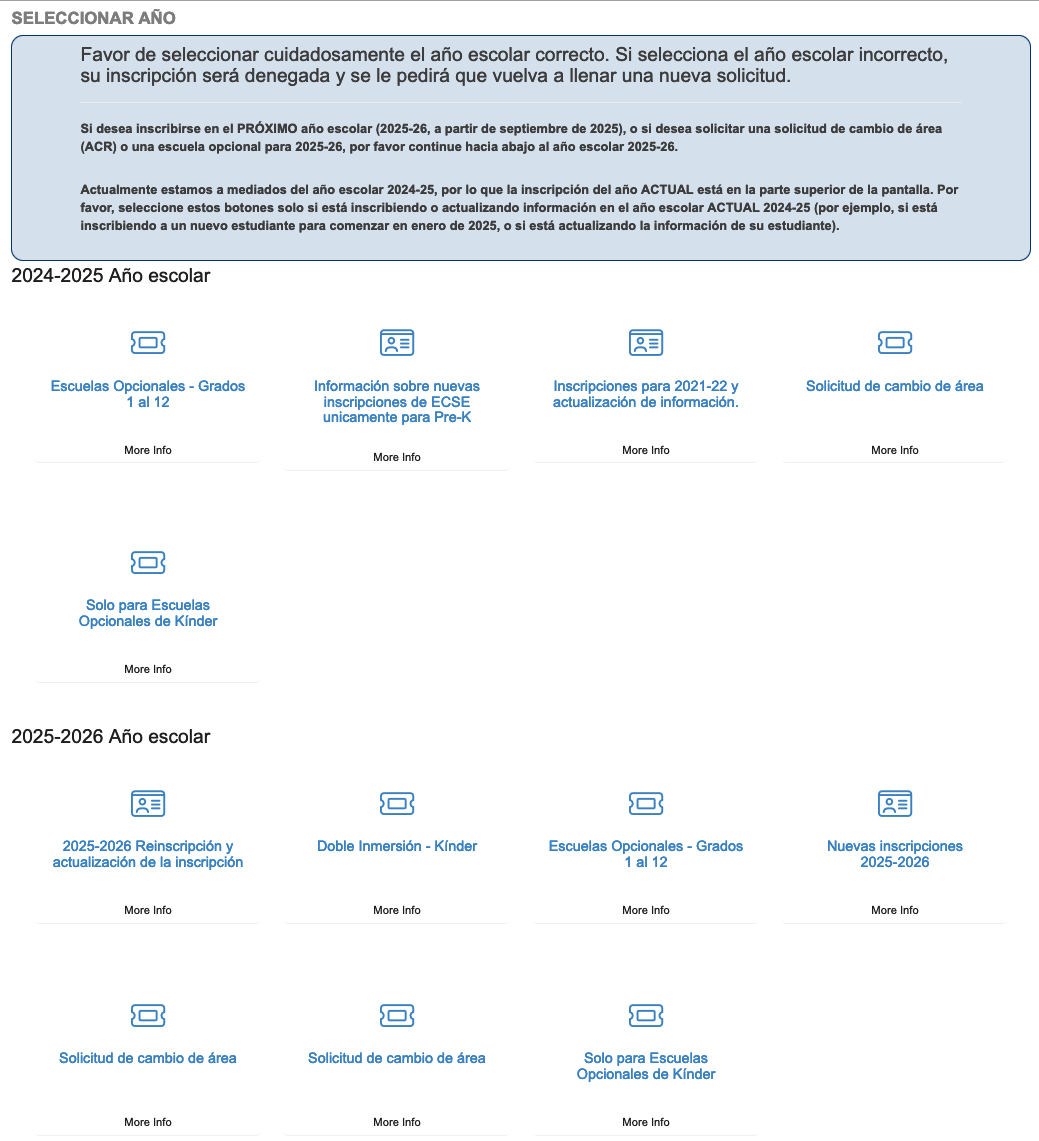 Spanish OLR Screen