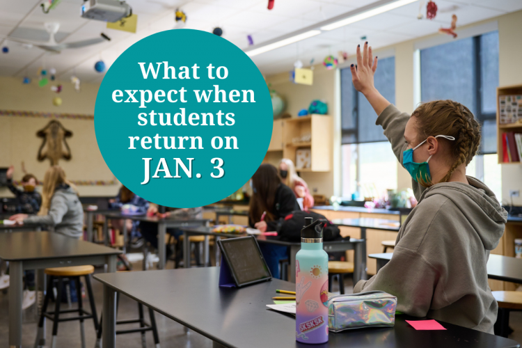 What to Expect When Students Return Jan. 3