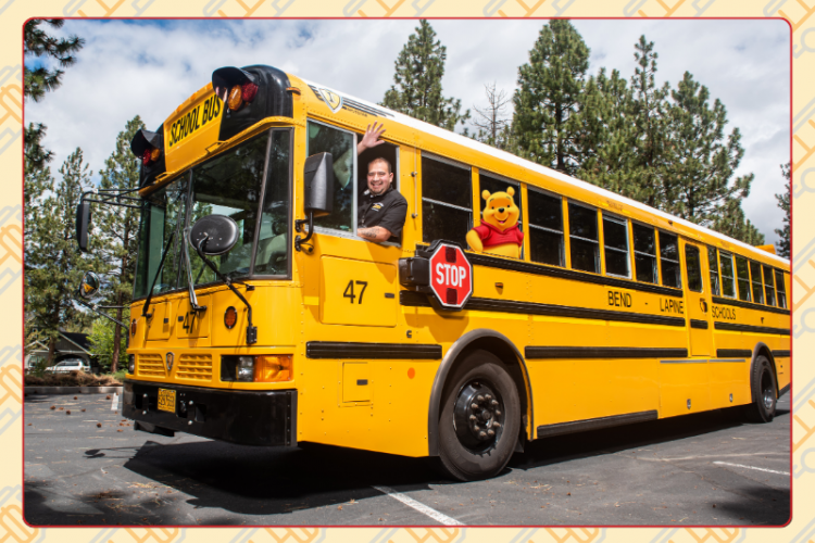 Winnie the Pooh Welcomes New Bus Riders